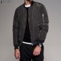 2019 ZANZEA Mens Clothing Men Zip-up Long Sleeve Bomber Baseball Coat Jackets Casual Loose Biker Jac