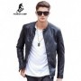 Pioneer Camp Motorcycle Leather Jackets Men Autumn Spring Leather Clothing Male casual Coats Brand c