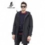 Pioneer Camp long warm winter Jacket men waterproof brand clothing male cotton autumn coat quality b