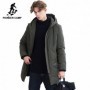 Pioneer Camp New long parka men brand-clothing thick warm winter jacket male top quality cotton quil